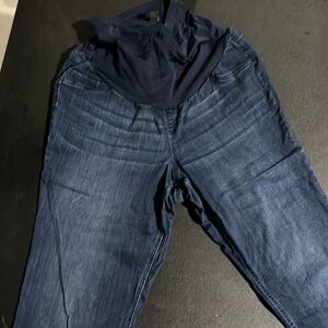 Maternity capri blue Jean pants